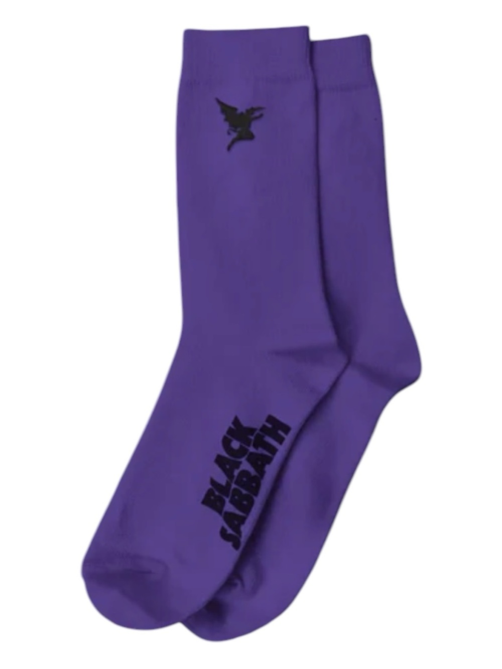 Black Sabbath Purple Crew Socks Henry Logo Cotton Blend Made in USA New